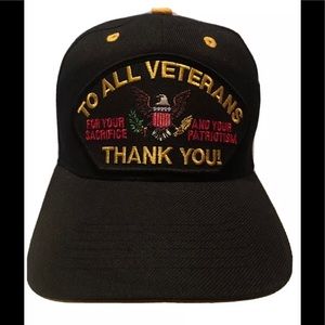 TO ALL VETERANS, THANK YOU! Military Ball Cap